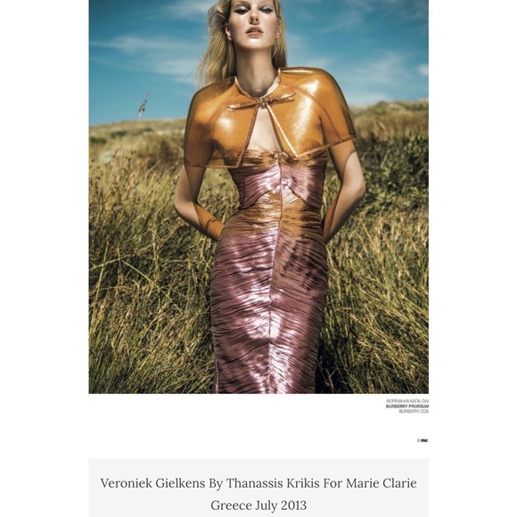 Burberry Prorsum Runway Metallic Lamé Pleated Bustier Dress Bodycon IT 42 / US 8 - Picture 14 of 15